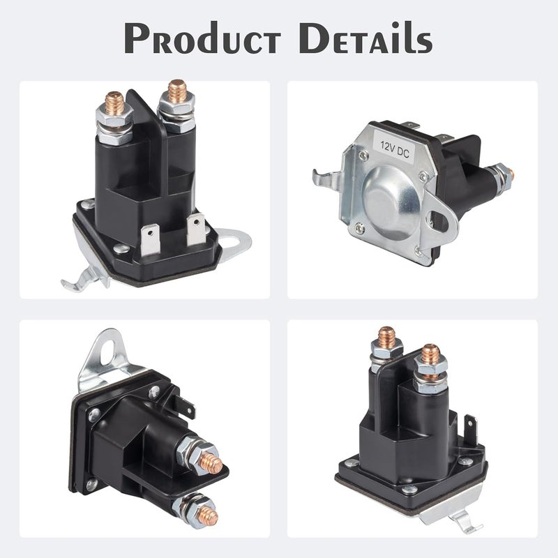 JTAREA Starter Solenoid 192507 Replacement for Craftsman Riding Lawn Mower Husqvarna Trombetta Lawnmower Parts 532192507 582042802 582042801 435-325 Tractor LT2000 YS4500 21546294 705055 - Image 3